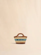 MARNI Raffia Effect and Blue Crochet Tropicalia Micro Bag | 瑪尼 草編袋 (啡色) - LondonKelly 英國名牌代購