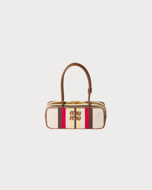 MIU MIU Beau Canvas and Leather Bag | 繆繆 手袋 (彩色) - LondonKelly 英國名牌代購