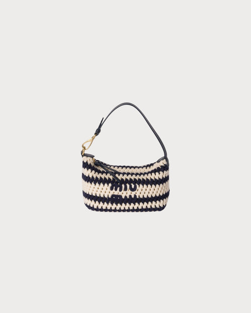 MIU MIU Crochet pouch | 繆繆 草編袋 (藍白色) - LondonKelly 英國名牌代購