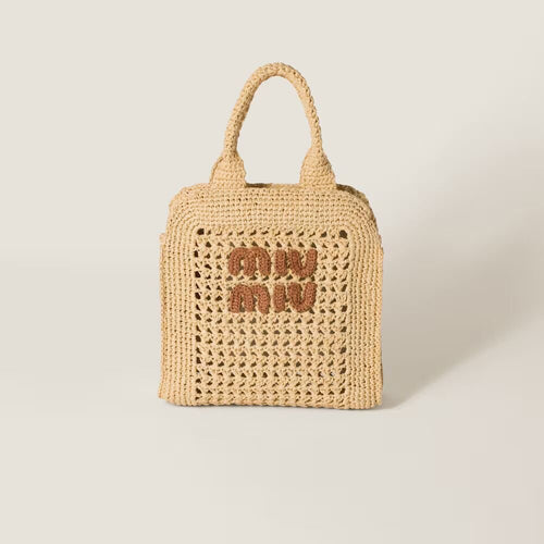 MIU MIU Raffia - Effect Woven Tote Bag | 繆繆 草編袋 (多色) - LondonKelly 英國名牌代購