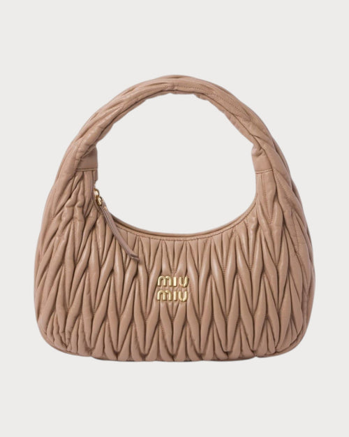 MIU MIU Wander Matelasse Nappa Leather Hobo Bag L Size | 繆繆 腋下袋 (大碼/多色) - LONDONKELLY 英國名牌代購