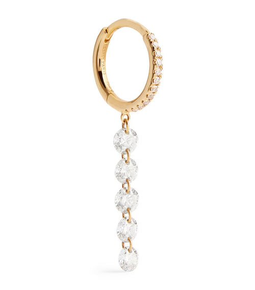 PERSEE Yellow Gold Diamond Piercings Single Earring | 黃金鑽石穿式單耳環 (黃金款) - LondonKelly 英國名牌代購