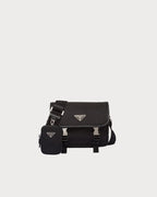 PRADA Re - Nylon Saffiano Leather Shoulder Bag Black | 普拉達 手袋 (黑色) - LondonKelly 英國名牌代購