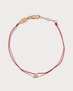 REDLINE Rose Gold and Diamond Pure Elegant Bracelet | 紅繩 手鏈 (0.1CT/玫瑰金) - LondonKelly 英國名牌代購