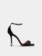 ROGER VIVIER Jewel Heel Sandals in Satin | RV 緞面珠寶高跟涼鞋 (多色) - LondonKelly 英國名牌代購