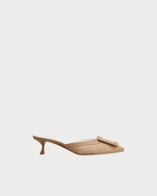 ROGER VIVIER Viv' in The City Mules in Suede | RV 麂皮穆勒鞋 (多色) - LondonKelly 英國名牌代購