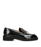 ROGER VIVIER Viv' Rangers Metal Buckle Loafers | RV 樂福鞋 (黑色) - LondonKelly 英國名牌代購