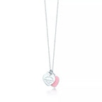 TIFFANY & CO. Return to Tiffany Pink Double Heart Tag Pendant in Silver | 蒂芙尼 心心頸鏈 (粉紅色) - LONDONKELLY 英國名牌代購