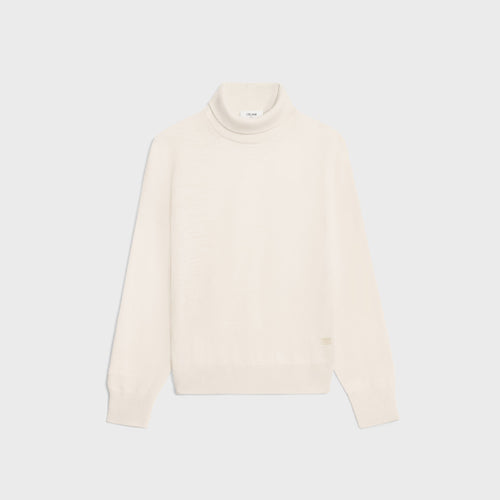 CELINE Turtleneck Sweater in Fine Wool | 賽琳 細羊毛高領毛衣(米白色)