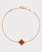VAN CLEEF & ARPELS Sweet Alhambra Carnelian Bracelet | 梵克雅寶 紅玉髓手鏈 (玫瑰金) - LONDONKELLY 英國名牌代購