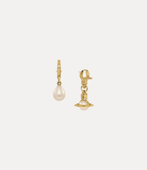 VIVIENNE WESTWOOD Claude Small Mismatched Drop Earrings | 西太后 耳環 (金色) - LondonKelly 英國名牌代購