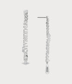 VIVIENNE WESTWOOD Millicent Platinum Earrings | 西太后 耳環 (銀色) - LONDONKELLY 英國名牌代購