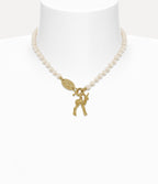 VIVIENNE WESTWOOD Monette Small Pearl Gold Necklace | 西太后 珍珠頸鏈 (金色) - LondonKelly 英國名牌代購