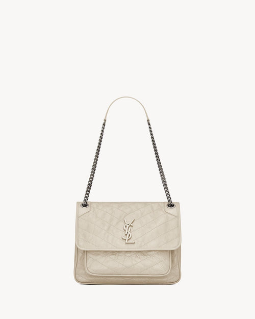 YSL SAINT LAURENT Niki Medium In Vintage Leather | 聖羅蘭 手袋 (中碼/黑色) - LONDONKELLY 英國名牌代購