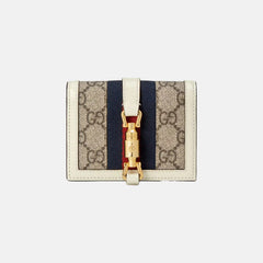 GUCCI Jackie 1961 Card Case Wallet | 古馳 卡套銀包 (White)