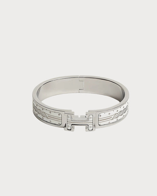 HERMES Clic H Quadrige au Fil Bracelet | 愛馬仕 手鐲 (白色)