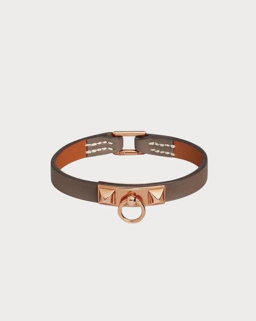 HERMES Rivale Mini Bracelet | 愛馬仕 手帶 (迷你/Etoupe/玫瑰金)