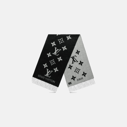 LOUIS VUITTON M71040 Reykjavik Scarf | 路易威登 羊絨頸巾 (Black)
