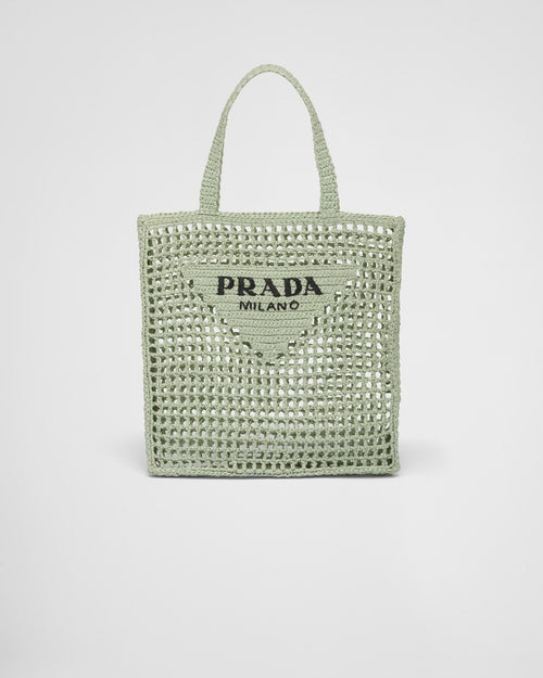 PRADA Raffia Tote Bag | 普拉達 草編袋 (Aqua)
