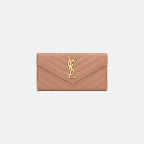 YSL SAINT LAURENT Large Flap Wallet | 聖羅蘭 長銀包 (多色)