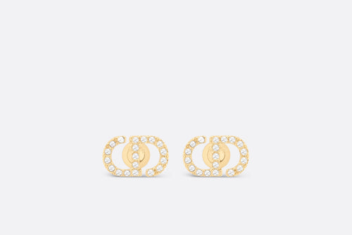 CHRISTIAN DIOR Petit CD Mini Stud Earrings | 迪奧 耳環 (金色)