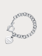 TIFFANY & CO. Return to Tiffany Heart Tag Toggle Bracelet(Silver)