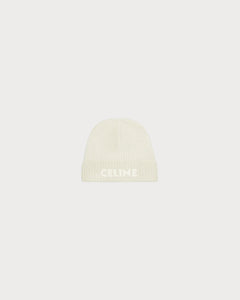 CELINE Men's Beanie | 賽琳 男仕冷帽 (Ecru)