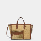 ANYA HINDMARCH Raffia Pocket XS Cross-body Tote | 安雅·希德瑪芝 草編袋 (啡色)