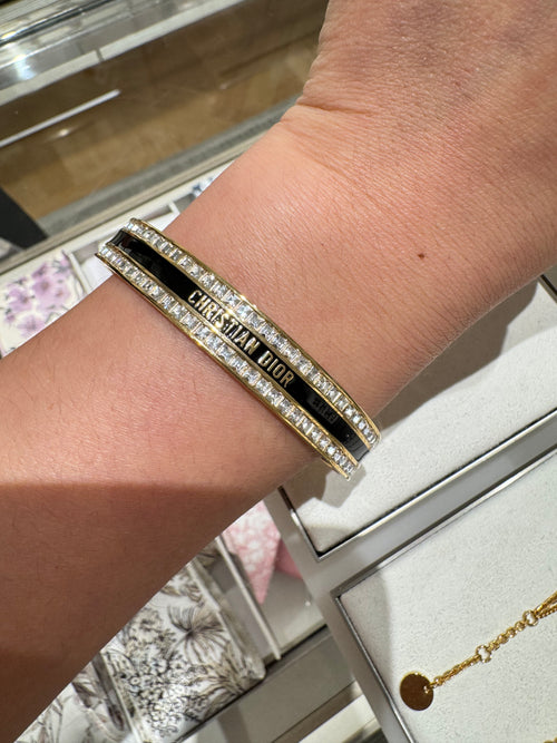 CHRISTIAN DIOR Dior Night Code Bangle | Dior bracelet (black)