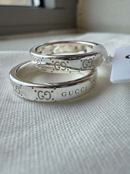 GUCCI Signature GG Ring | Gucci Classic Ring (Silver) 