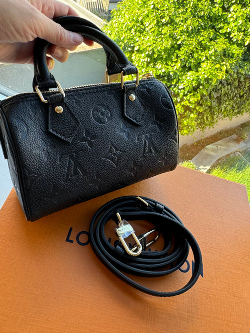 حقيبة لويس فيتون نانو سبيدي M82450 | حقيبة لويس فيتون (صغيرة/سوداء)