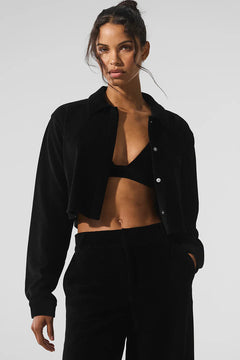 ALO YOGA Micro Corduroy Cropped Dreamer Button Down | 微燈芯絨短版襯衫 (多色)