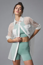 ALO YOGA Sheer Effusion Button Down Long Sleeve | 透膚長袖襯衫 (多色)