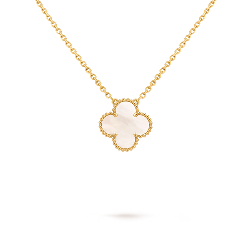 VAN CLEEF & ARPELS Vintage Alhambra White pendant | Vintage Alhambra white pendant (gold)