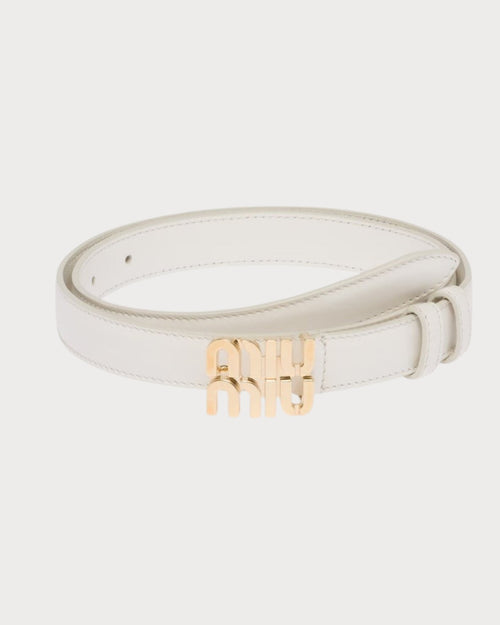 MIU MIU Logo Leather Belt | 繆繆 皮帶 (2CM/多色)