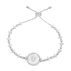 APM MONACO AB4368XNAB Alphabet Eternelle Adjustable Bracelet | 永恆字母可調手鏈 (銀色) - LondonKelly 英國名牌代購