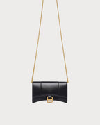 BALENCIAGA Hourglass Wallet on Chain Box | 巴黎世家 銀包連鏈帶 (黑色) - LONDONKELLY 英國名牌代購