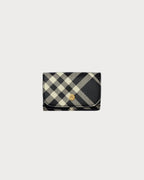 BURBERRY Check Compact Wallet Black/Calico | 博柏利 格紋銀包 (黑白色) - LondonKelly 英國名牌代購