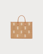 BURBERRY Large Freya Tote Bag | 博柏利 草編手提袋 (大碼/啡色) - LONDONKELLY 英國名牌代購
