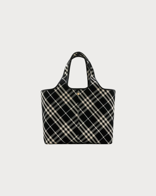 BURBERRY Medium Check Tote Black | 博柏利 手提袋 (中碼/黑色) - LondonKelly 英國名牌代購