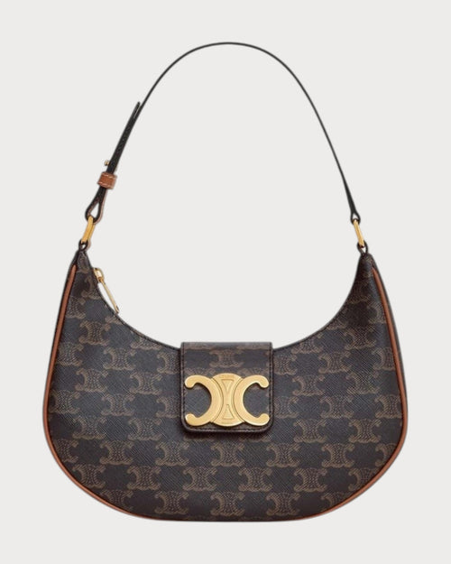 CELINE Ava Triomphe Bag | 賽琳 Ava 腋下袋 (啡色老花) - LondonKelly 英國名牌代購