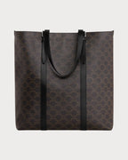 CELINE Men's Cabas With Buckle In Triomphe Canvas (Black) | 賽琳 男仕TRIOMPHE標誌印花帆布搭扣手提袋 (黑色) - LONDONKELLY 英國名牌代購