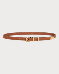 CELINE Small 18MM Western Belt in Natural Calfskin | 賽琳 皮帶 (啡色) - LondonKelly 英國名牌代購