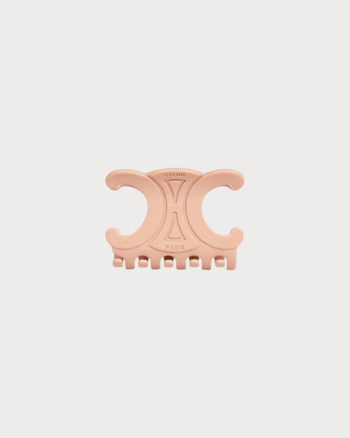 CELINE Triomphe Large Hair Claw in Acetate | 賽琳 大型髮夾 (裸色) - LondonKelly 英國名牌代購