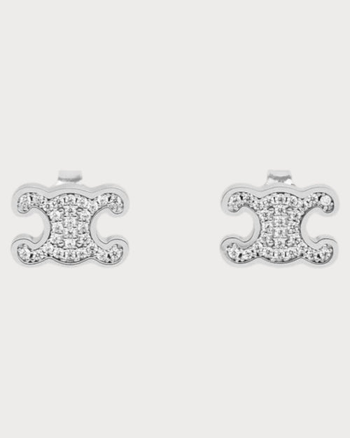 CELINE Triomphe Rhinestone Studs(2 Colors) - LONDONKELLY 英國名牌代購