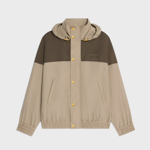 CELINE Triomphe Windbreaker in Nylon Beige | 賽琳 外套 (米色) - LondonKelly 英國名牌代購