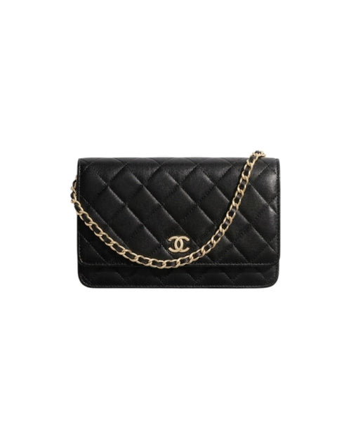 CHANEL AP0250 Classic Lambskin Wallet on Chain | 香奈兒 羊皮銀包連鏈帶 (黑色銀扣) - LONDONKELLY 英國名牌代購