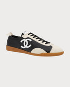 CHANEL G47125 Sneakers Calfskin & Embossed Suede Calfskin | 香奈兒 波鞋 (黑白色) - LONDONKELLY 英國名牌代購