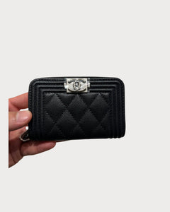 CHANEL Zip Around Boy Wallet | 香奈兒 銀包 (黑色) - LondonKelly 英國名牌代購