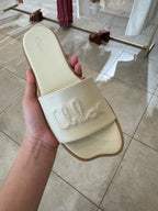 CHLOE Western Slides Leather(White) - LONDONKELLY 英國名牌代購
